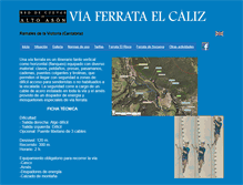 Tablet Screenshot of ferrataelcaliz.es